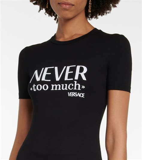 never too much versace shirt|Buy Versace Never Too Much Tee .